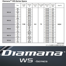 送料定額◎Diamana WS 40 Flex-X CADERO BASIC RUBBER Grip Set_画像2