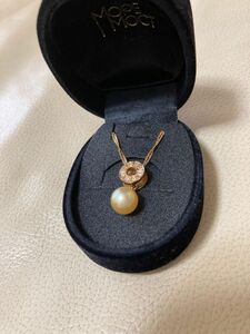 値下げ中★ 金18 Ｋ18ゴールド　パールネックレス　ダイヤモンドネックレス　新品未使用　ケース付き　パール×ダイヤモンド