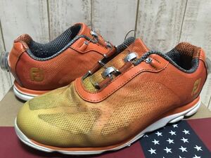 FOOT JOY foot Joy туфли для гольфа orange × желтый Boa боа шиповки отсутствует 98008J 24.0cm