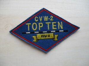 【送料無料】アメリカ海軍TOP TEN CVW-2パッチ/空母patch空母着艦技術優秀者G-1トップガンTOP GUNネイビーAVIREXワッペン米海軍USN米軍 M69