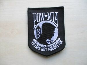 【送料無料】POW/MIA YOU ARE NOT FORGOTTENパッチ戦時捕虜 行方不明兵ワッペン/監視塔USAベトナム戦争patch米軍USA Flag愛国 M71