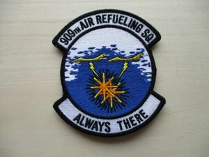 【送料無料】アメリカ空軍909TH AIR REFUELING SQ ALWAYS THERE第909空中給油飛行隊パッチ嘉手納ワッペン/patch AIR FORCE米空軍USAF軍 M73