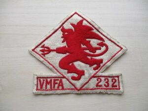 【送料無料】アメリカ海兵隊レッド・デビルス第232戦闘攻撃中隊Red DevilsパッチVMFA-232ワッペン/patch MARINE米海兵隊F/A-18 USMC M74