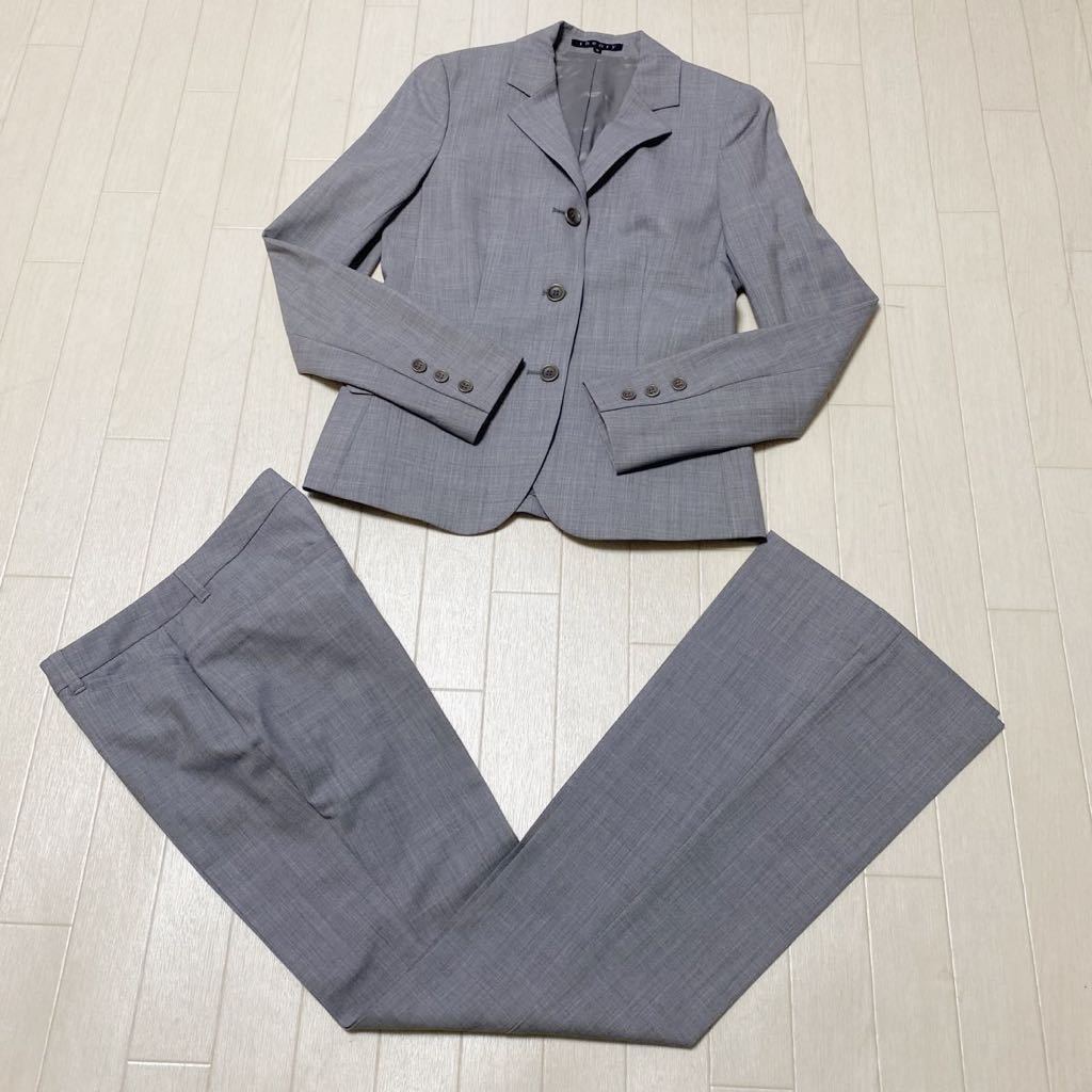 メール便可/取り寄せ 【良品】Theory パンツビジネススーツ グレー