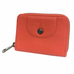 Longchamp Longchamp Le Pliage Cuir Le Purige Cuil Coin Card Card Card Case Case Wallet AQ7615