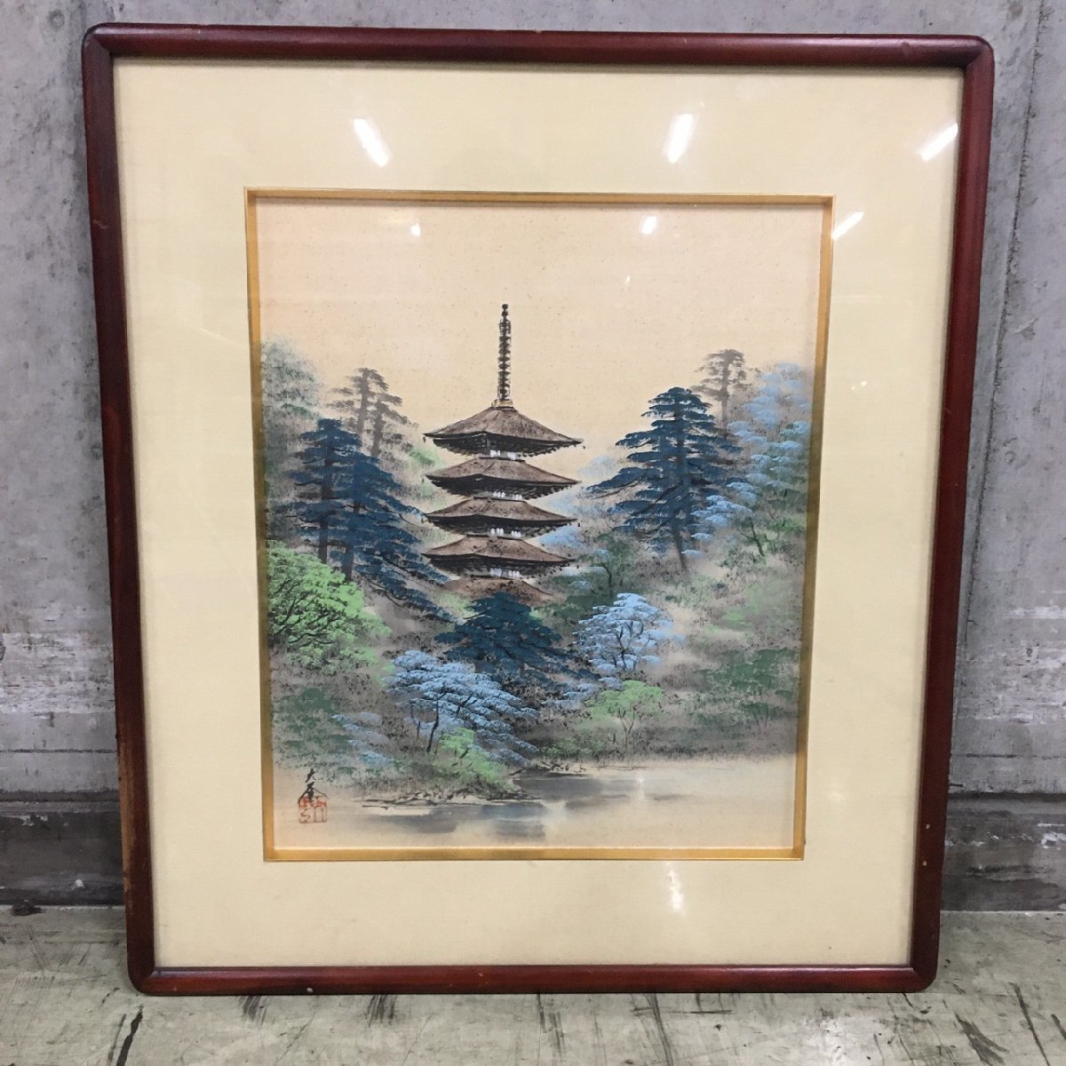 年最新ヤフオク!  五重の塔油彩の中古品・新品・未使用品一覧