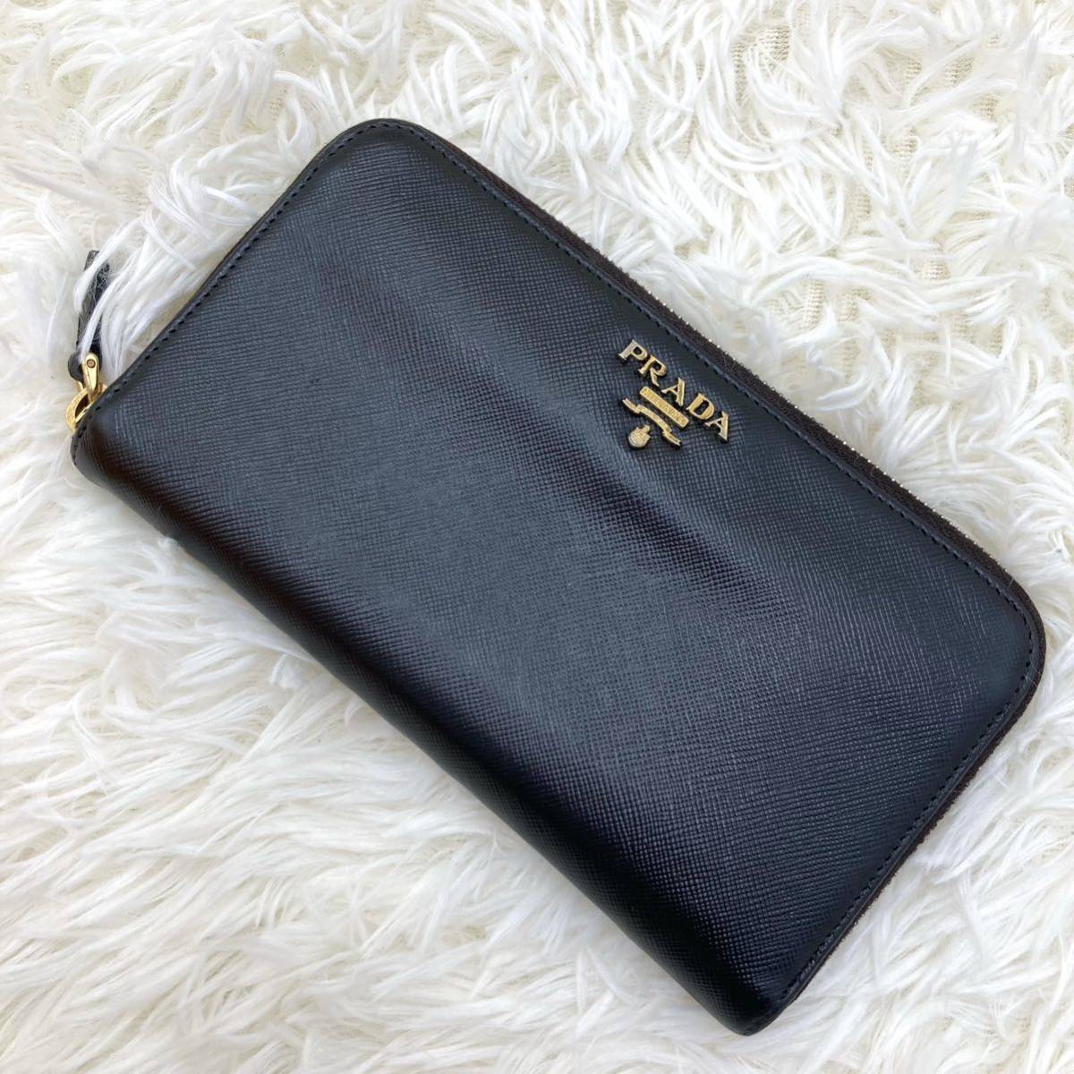 新品同様‼️ プラダ PRADA 財布 長財布 キルティング ラウンド