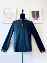 春先最強HERMESヴェ-ルボスフォ-ルグリ-ンニット 本革プル仕様 L~XL 最高級Cotton100% 大変贅沢で美しいエルメスのセレブな究極の逸品！_画像3