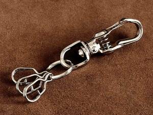  silver spring na ska n key holder (S size ) iron made kalabina springs key chain na ska n key ring key hook Biker parts 