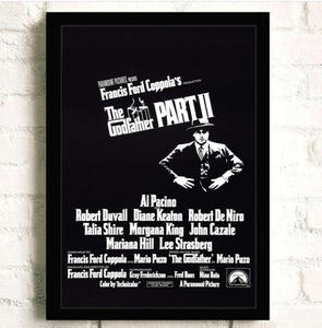  C2578 The Godfather ゴッドファーザー 映画 レトロ キャンバスアートポスター 50×70cm イラスト インテリア 雑貨 海外製 枠なし B