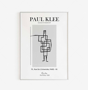  C2545 パウル・クレー Paul Klee 20世紀 スイス 表現主義 キャンバスアートポスター 50×70cm イラスト インテリア 雑貨 海外製 枠なし B