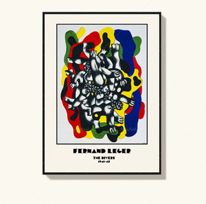  C2634 フェルナン・レジェ FERNAND LEGER ピカソ キャンバスアートポスター 50×70cm イラスト インテリア 雑貨 海外製 枠なし B