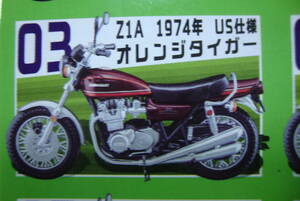 ヴィンテージバイクキット Vol.8 Z1A 1974年 US仕様 オレンジタイガー KAWASAKI カワサキ バイク ヴィンテージバイク F-toys ０３