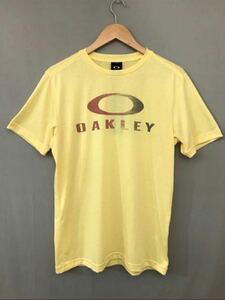 オークリー OAKLEY 未使用 半袖Ｔシャツ イエロー系色 ビッグロゴ メンズ Mサイズ