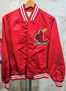 PYRAMID 80'S-90'S USA製 MLB セントルイス カージナルス ナイロン スタジャン M ヌートバー スタジアムジャンパー ヴィンテージ