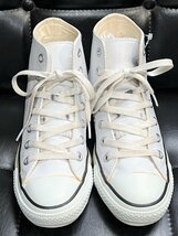 コンバース オールスター HI レザー 白 23cm CONVERSE ALL STAR LEATHER ホワイト_画像2