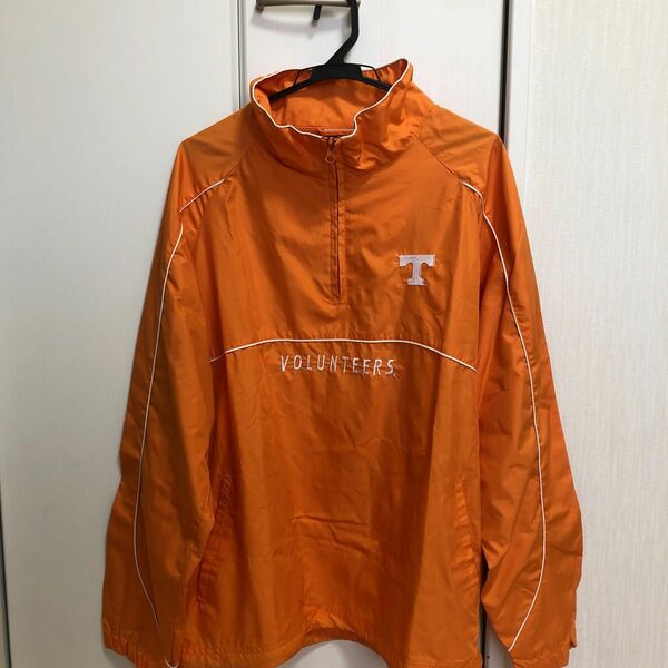 （US古着）RED OAK ナイロンジャケット tennessee volunteers ハーフジップ