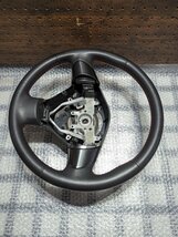 ③　SUBARU　WRX STI インプレッサ　GVB 純正　本革ステアリング　レッドステッチ　超美品　GRB　GRF GVF_画像2