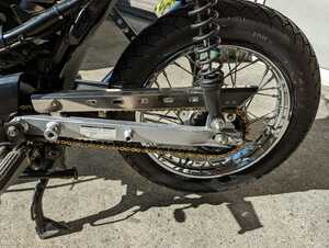  Honda, Super Cub ( angle Swing Arm for ) made of stainless steel chain cover system work ③