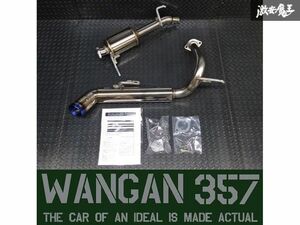 ※WANGAN357 MR31S MR41S ハスラー ターボ 2WD 4WD フレア クロスオーバー チタンテール マフラー 左斜め出し 新品 即納 在庫有り