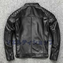 超人気★レザージャケット 上品　本革 牛革　ライダースジャケット メンズファッション バイクジャケット 　革ジャン S～4XL_画像3