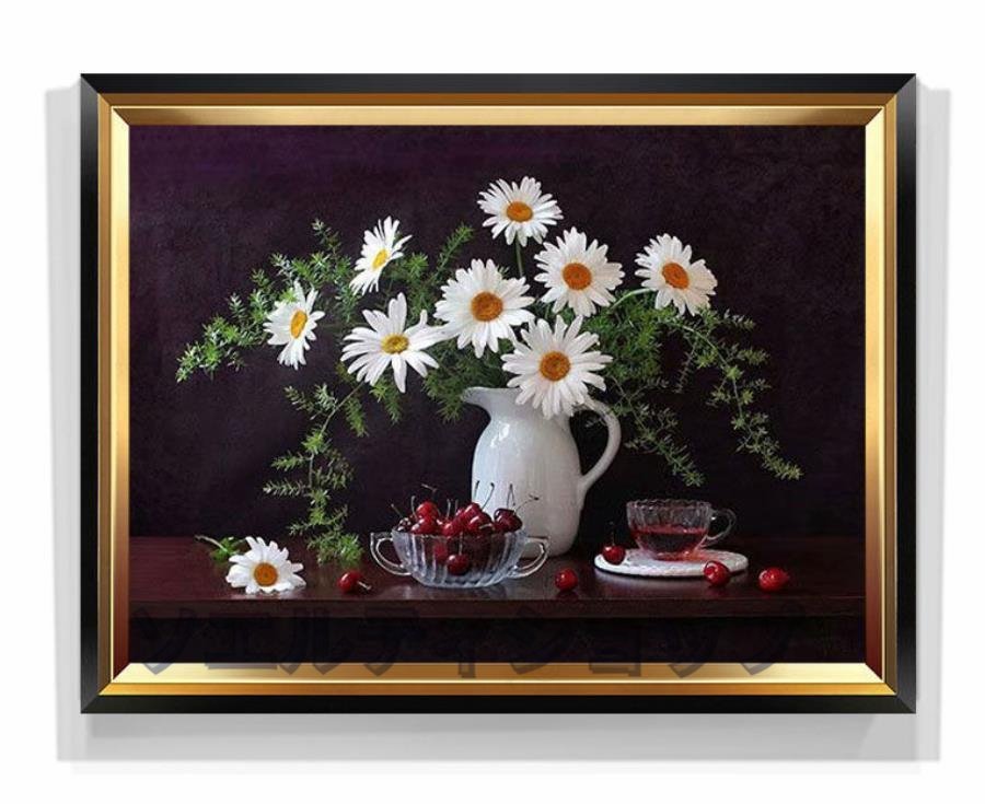 Bel article maintenant disponible ◆ Qualité garantie, objet extrêmement bel ★ Fleurs Peinture à l'huile 60*40cm, Peinture, Peinture à l'huile, Nature, Peinture de paysage