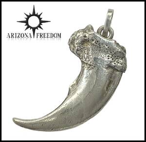 ARIZONA FREEDOM have zona freedom sun god silver all silver bear nail Bear Claw pendant top charm necklace Eagle feather 