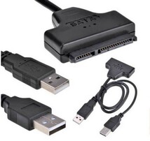 SATA ハードディスク/SSD USB2.0 変換ケーブル 新品_画像3