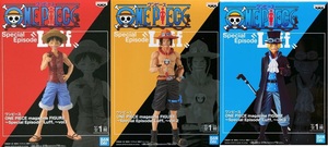 ONE PIECE magazine FIGURE Special Episode Luff (ワンピース ルフィ エース サボ 3種セット)