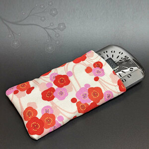 # camper . recommendation # Japanese style floral print ( plum ) Ben garbage ro for case! Haku gold standard size (68x101x15mm) optimum . pouch!