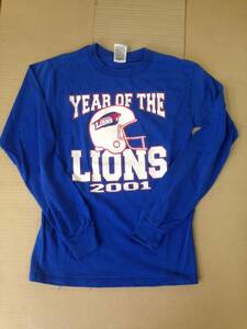 長袖Tシャツ　LEANDER　LIONS　2001　青　S