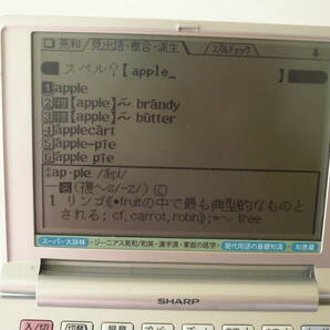 SHARP シャープ e-dictionary PW-A3500 電子辞書★動作品の画像3