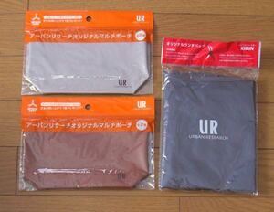 ★新品　非売品　アーバンリサーチ　オリジナルランチバッグ＆オリジナルマルチポーチ色違い2個　3点セット　三ツ矢サイダー　FIRE