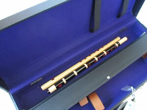  shakuhachi shinobue combined use hard case ( shakuhachi case / shinobue case ) 2 ps for robust . made in Japan 