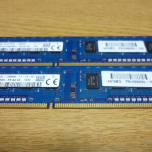 デスクトップPC用メモリー SK hynix DDR3-1600（DDR3 PC3-12800U） 4G×2枚＝8G  HMT451U6BFR8A-PB N0 AA 中古動作品の画像3