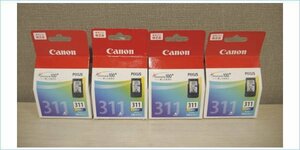 [DSE] 1円～ (新品) Canon キャノン 純正 FINEカートリッジ 3色カラー BC-311 4個セット まとめ売り