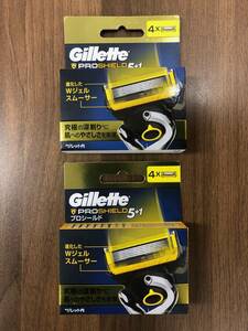 【未使用】Gillette PROSHIELD ジレット プロシールド 替刃 4コ × 2点