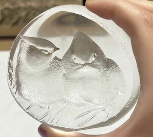 マッツジョナサン クリスタル crystal Mats Jonasson crystal glass paperweight made in Sweden ペーパーウエイト 文鎮 置き物