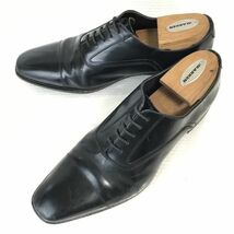 Made in Japan★REGAL/リーガル★本革/マッケイ製法/ストレートチップ/バルモラル【24.5/黒/BLACK】ビジネス/dress shoes◆B-105_画像1