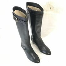 訳あり特価品★Cole Haan/コールハーン★本革/ロングブーツ【5.5B/22.5/黒/BLACK】サイドジップ◆WB71-7_画像2