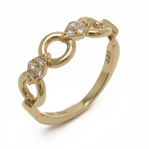 【新品仕上げ済】Christian Dior クリスチャン ディオール リング 指輪 K18YG 750YG イエローゴールド