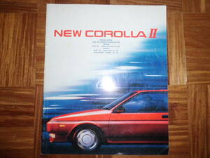 **86 год Corolla Ⅱ каталог *