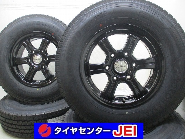 1円~ 200 ハイエース スタッドレス vrx2 215/70/15 アルミホイール
