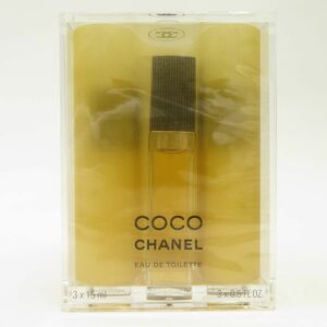 168s【未開封】CHANEL シャネル COCO ココ オードゥトワレット フレグランス セット 15ml×3 香水