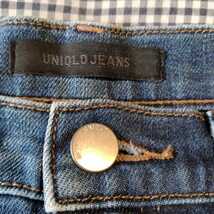 【UNIQLO（ユニクロ）・スリムストレートジーンズ】サイズ２４（６１cm)／裾上げ済／ブルージーンズ／Gパン_画像7