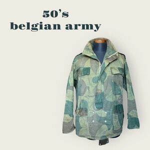 [ Belgium army ] the truth thing 50 period Vintage tenison smock jacket brush stroke duck 