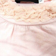 べべ フリル襟 長袖カットソー 薄手 トップス 女の子用 120サイズ 薄ピンク キッズ 子供服 BeBe_画像6