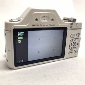 Cサ 通電OK 充電器 バッテリー有 PENTAX ペンタックス Optio I-10 コンパクトデジタルカメラ パールホワイト 12.1メガピクセル の画像3