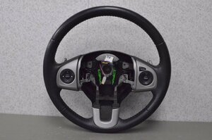 N-BOX カスタム G ターボ 4WD 前期(JF2)純正 動作保証 ステアリングホイール ハンドル ステアリングスイッチ パドルシフト レザー s002784