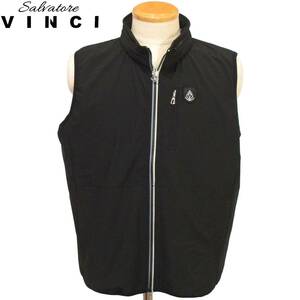 ★VINCI★SALE シャカシャカ生地薄手ベスト【黒M】春夏モデル 31350129 サルバトーレビンチ